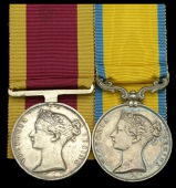 Pair: Admiral W. H. Whyte, Royal Navy

China 1842 (W. H. Whyte, Volunteer, 1st Cls. H.M.S. Cornwallis.) original...