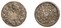 Falmouth, Thomas Holden, Farthing, 1668, 0.58g/6h (N –; BW. 5). About very fine, very rare	 £300-£400