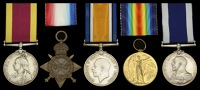 Five: Petty Officer L. Walsh, Royal Navy 

China 1900, no clasp (L. Walsh, Ord., H.M.S. Goliath.) suspension claw...