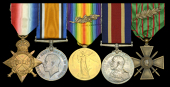Five: Private F. T. Gorman, Royal Marine Light Infantry 

1914-15 Star (PLY. 11760, Pte. F. T. Gorman, R.M.L.I.);...