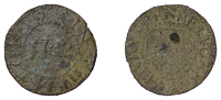 Helston, Humphry Penhelick, Farthing, 0.94g/6h (N –; BW./D 18, recté humphry, undated). Excavated, legends clear,...