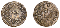Helston, John Penhelick, Farthing, 1666, 0.59g/6h (N 540; BW. 17). About very fine, very rare	 £200-£260
