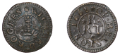 Helston, Richard Rogers, Farthing, 1668, 0.80g/12h (N 542; BW. 20). Traces of surface verdigris on obverse,...