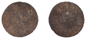 Looe, Benjamin Oben, Farthing, 1656, 0.43g/6h (N –; BW. 38). Excavated, rare	 £40-£60