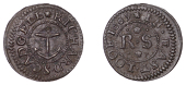 East Looe, Richard Scadgell, Farthing, 1669, 0.87g/12h (N –; BW./D 39, recté scadgell). Light verdigris spots,...
