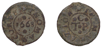Marazion, Thomas Corey, Farthing, 1668, 1.18g/6h (N 554; BW. 44). Fine, earthy green patina	 £100-£150