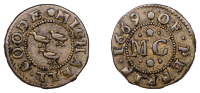 Penryn, Michaell Coode, Farthing, 1669, 0.69g/12h (N 556; BW. 55). About very fine, very rare	 £200-£260