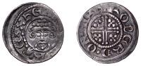 John (1199-1216), Penny, class Vbi, Northampton, Roberd, roberd·on·norh, or ligulate, curls 2/2, pellets 2/2,...