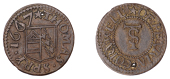 Penryn, Thomas Spry, Farthing, 1667, 0.66g/6h (N 559; BW. 59). Tiny piercing, otherwise very fine, earthy brown...