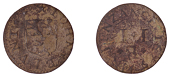 Penzance, John Blunt, Farthing, 1665, 0.93g/12h (N 562; BW. 63). Excavated, fair, very rare	 £60-£80