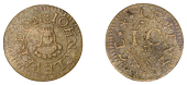 Penzance, John Cleverdon, Farthing, mm. open cinquefoil on rev., 0.80g/9h (N –; BW. 64). Fine, very rare	 £150-£200