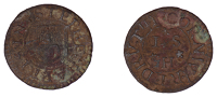Redruth, Stephen Harris, Farthing, 0.93g/12h (N 565; BW. 71). Excavated, obverse mediocre, reverse fair, very rare	...