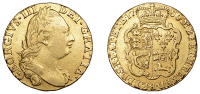 George III (1760-1820), Pre-1816 issues, Guinea, 1786, fourth bust right, rev. crowned shield of arms (EGC 709; MCE...