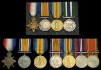 Four: Rifleman T. F. Lucey, South African Mounted Rifles
1914-15 Star (Rfn. T. F. Lucey 3rd. S.A.M.R.); British War...