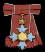 The Most Excellent Order of the British Empire, C.B.E., (Civil) Commander’s 2nd type, lady’s shoulder badge,...