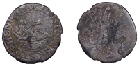 Saltash, Christopher Stephens, Halfpenny, [16]69, 1.59g/12h (N 569, this piece; BW. 73). Mediocre, extremely rare	...