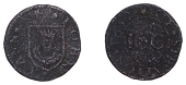 Stratton, John Cann, Farthing, 1652, 0.81g/6h (N 572; BW. 94). Excavated, mediocre	 £40-£50