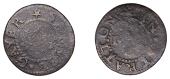 Stratton, Samuel Gayer, Farthing, 1.09g/6h (N 833, this piece; D 94A). Centres worn, fair, extremely rare	 £90-£120