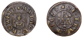 Truro, Mathew Rowett, Farthing, 1668, 0.55g/12h (N –; BW. 100). Good fine, extremely rare	 £240-£300