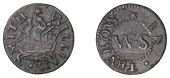 Truro, William Smith, Farthing, 0.94g/6h (N –; BW. 103). Good fine, dark patina, extremely rare	 £300-£400
