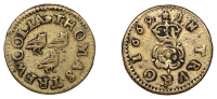 Truro, Thomas Trewoolla, Farthing, 1669, 0.81g/12h (N –; D 104A). Good fine, extremely rare	 £300-£400
