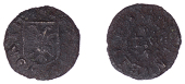 Penryn, Thomas Worth, Farthing, 1665, 0.62g/9h (N 560; BW. 61). Poor	 £10-£20