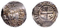 Henry II (1154-1189), Cross-and-Crosslets (Tealby) coinage, Penny, class C1, Northampton, Ingeram, ing[–––]n :...