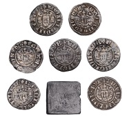 Edward I, Pennies (4), all London, various classes; Continental Esterlins (2), of Flanders and Luxemburg;  together...