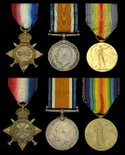 Three: Lance-Corporal F. T. Attewell, Royal Fusiliers
1914-15 Star (6131 L. Cpl. F. T. Attewell. R. Fus.); British...
