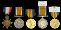 Three: Corporal J. P. Ott, Northumberland Fusiliers, later Royal Flying Corps and Royal Air Force, who was wounded...