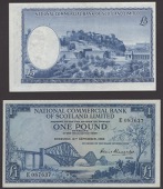 ERROR: National Commercial Bank of Scotland, £5, 1 October 1964, serial number G231246, Alexander signature, with...