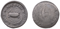 19th Century Tokens, Perthshire, Deanston, Adelphi Cotton Works, a George III Halfpenny, obv. countermarked *...