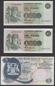 ERRORS: a small group from the Clydesdale Bank PLC, £1 (2), 1985, with minutely slipped digit, and 1988, with...