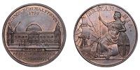 18th Century Tokens, MIDLOTHIAN, Edinburgh, James Wright Jr, Halfpenny, 1796, Register Office, rev. Britannia seated...