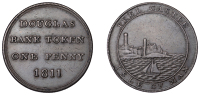19th Century Tokens, ISLE OF MAN, Douglas, Douglas Bank Co (William Littler, Robert Littler and James Dove), Penny,...