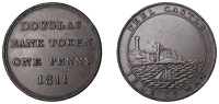 19th Century Tokens, ISLE OF MAN, Douglas, Douglas Bank Co (William Littler, Robert Littler and James Dove), Penny,...