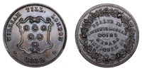 Miscellaneous Tokens and Checks, LONDON, Great Russell Street, William Till, 1839, copper, shield, rev. legend in...