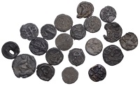 Early to mid-17th century commercial tokens (20), style largely as per Mitchiner and Skinner type S, mostly with...