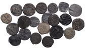 Early to mid-17th century commercial tokens (21), style largely as per Mitchiner and Skinner type S, mostly with...
