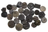 Late Elizabethan to mid-17th century tokens (29), of lesser style and mostly anonymous, but including a variety of...