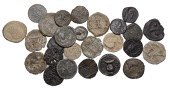 Late Stuart and early Hanoverian tokens (26), a mixture of lead and lead alloy, mostly Farthing-sized, various...