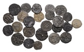Late Stuart and early Hanoverian tokens (25), a mixture of lead and lead alloy, mostly Farthing-sized, various...