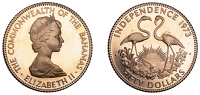 Bahamas, Elizabeth II, Proof 50 Dollars, 1973, Independence (KM. 48). Lightly toned, otherwise mint state	 £800-£900