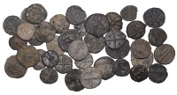18th century lead series (38), stock designs, mostly uniface, a few with initials [38]. Many fine	 £40-£60