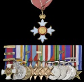 The impressive and unique Second War ‘North Africa and Italy’ C.B.E., ‘Norway 1940’ D.S.O. Second Award Bar,...