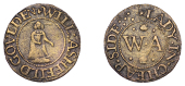 CITY, Cheapside, Will Ashfeild, Farthing, 0.64g/12h (N –; cf. D 570B). Good fine, extremely rare	 £90-£120