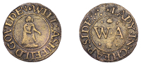 CITY, Cheapside, Will Ashfeild, Farthing, 0.64g/12h (N –; cf. D 570B). Good fine, extremely rare	 £90-£120