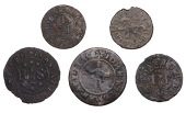 CITY, Chick Lane, Thomas Johnson, Farthing, 0.51g/3h (N –; BW. 612); John Mason, Farthing, 0.66g/6h (N 6778; BW....