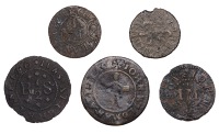 CITY, Chick Lane, Thomas Johnson, Farthing, 0.51g/3h (N –; BW. 612); John Mason, Farthing, 0.66g/6h (N 6778; BW....
