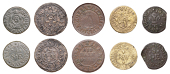 CITY, Crooked Lane, Joseph Shelley, Farthing, 0.66g/12h (N –; BW. 804); Crutched Friars, Philip Starkey,...